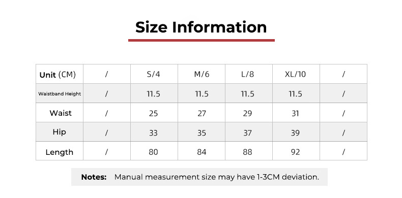 MCK026 - Tabela rozmiarów
