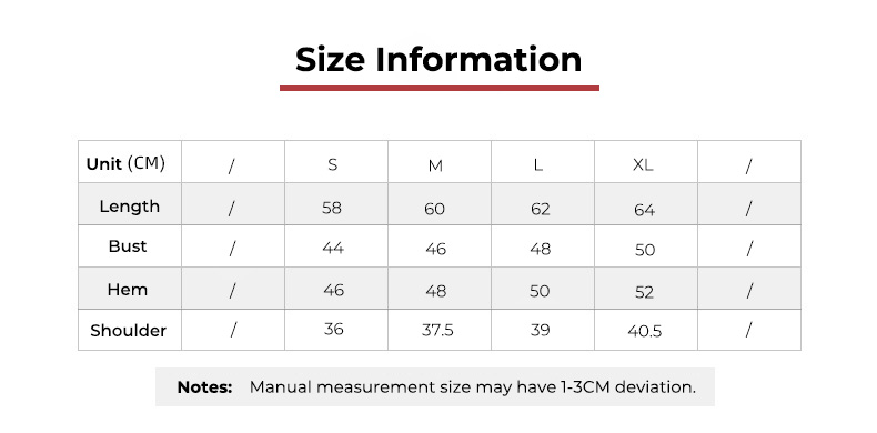MTX677 - Tabela de tamanhos