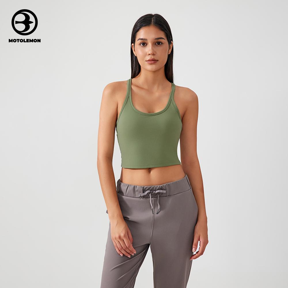 U-neck Cropped Sports Tank Top Body-hugging MBX2081SD