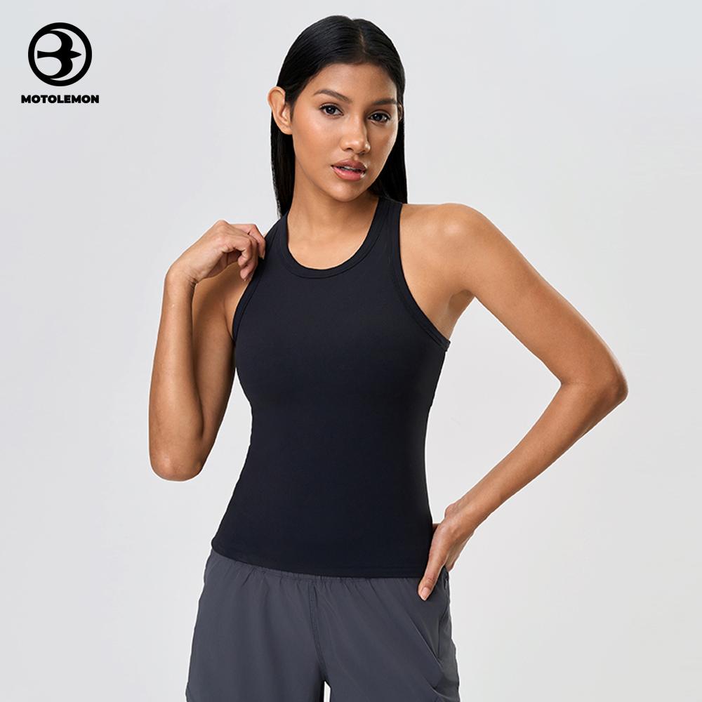 High Neck Sleeveless Tank Top Form-fitting MBX25057D