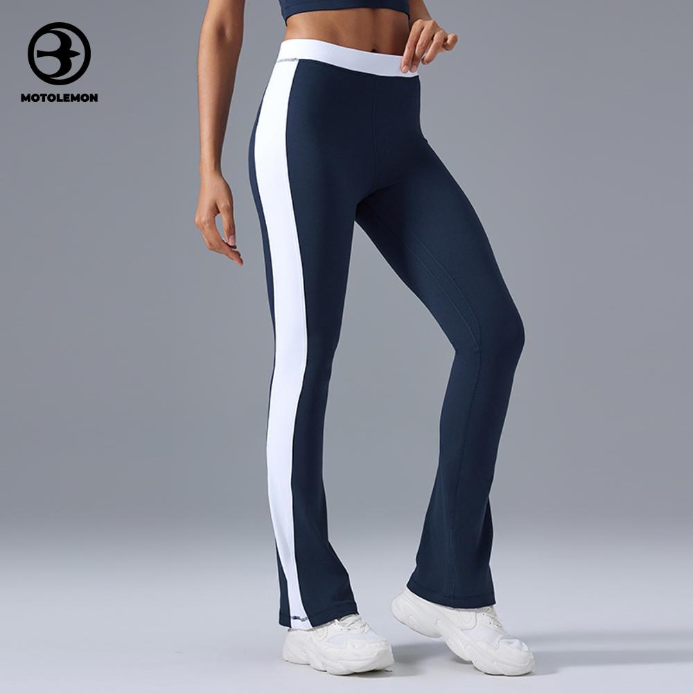 Side Stripe Flared Sports Trousers High-Waist MCK25092D