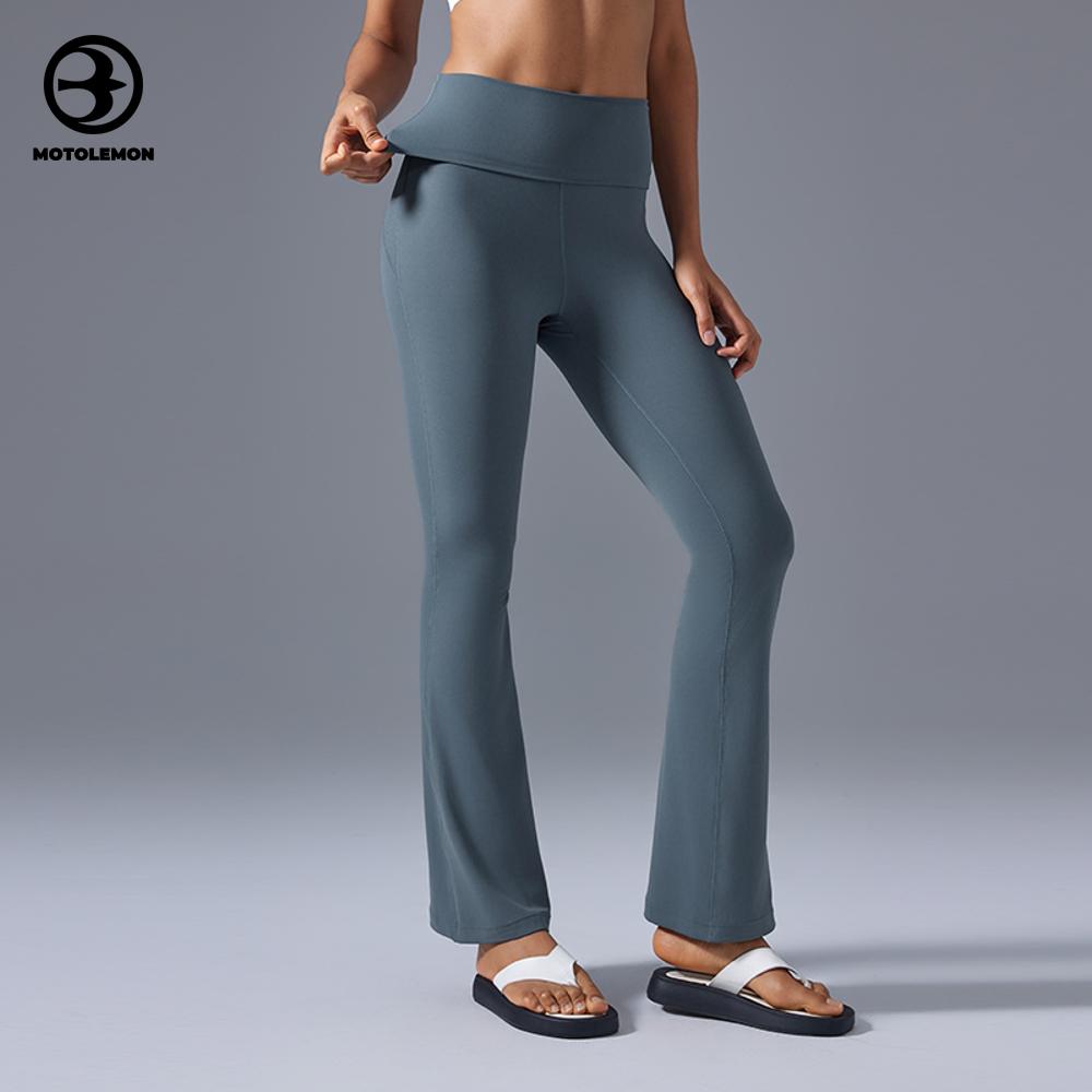 Ribbed Flared Yoga Leggings High-Waist MCK25102D