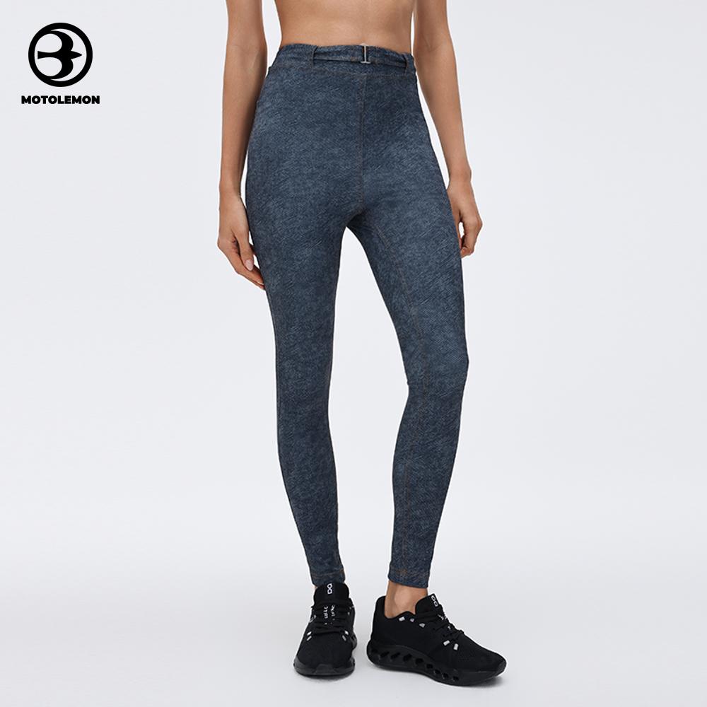 Washed Vintage Denim High Waist Leggings MCK26064D