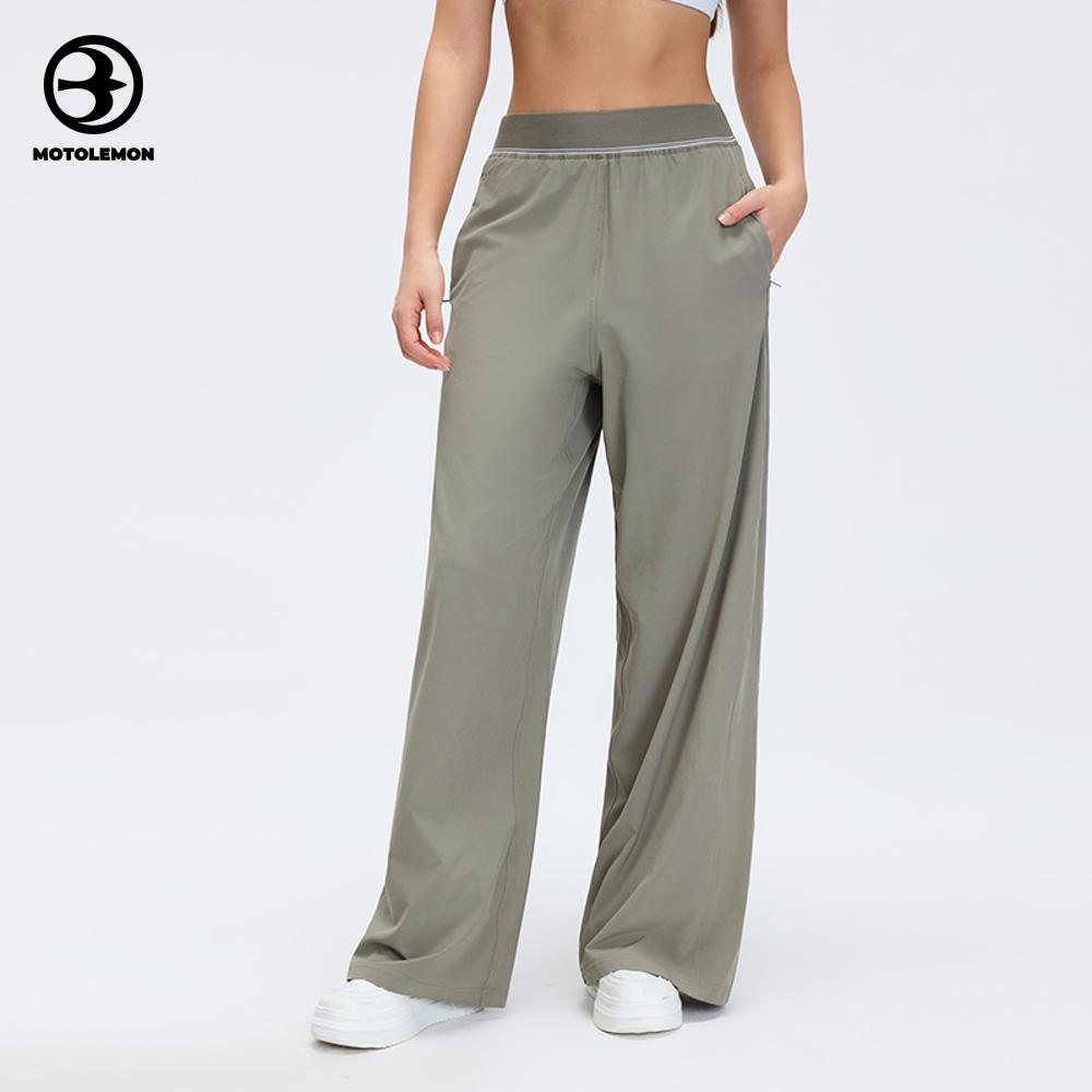 High-Waist Wide-Leg Sports Pants Athletic MCK26092D