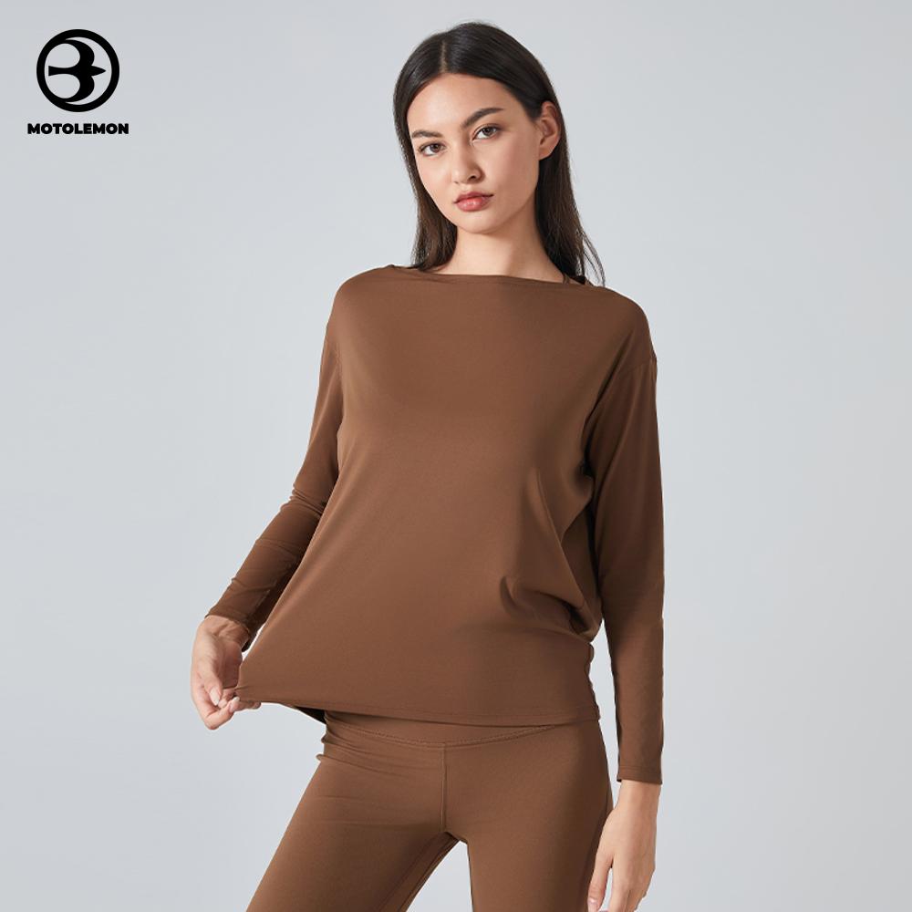Smooth Drape Minimalist Loose Fit Long-Sleeve Top MCX010SD