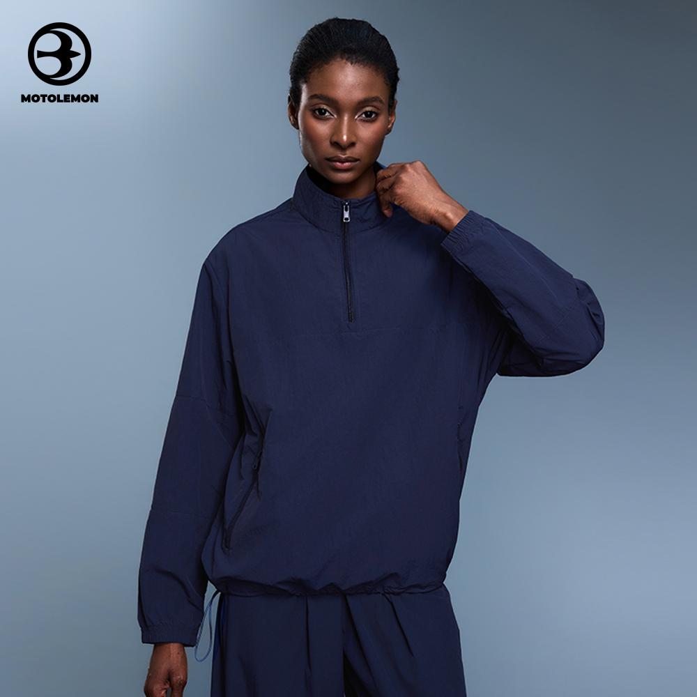 Windproof Half Zip Long Sleeve Pullover MCX25173D