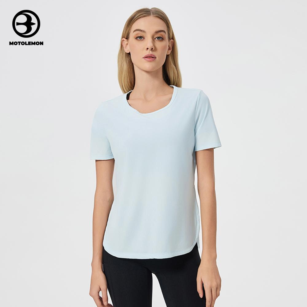 V-neck Short Sleeve T-shirt Minimalist Design MDX125SD