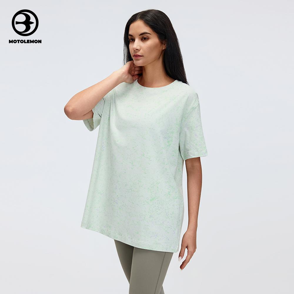 Tie-dye Short Sleeve T-shirt Speckled Heathered MDX26073D