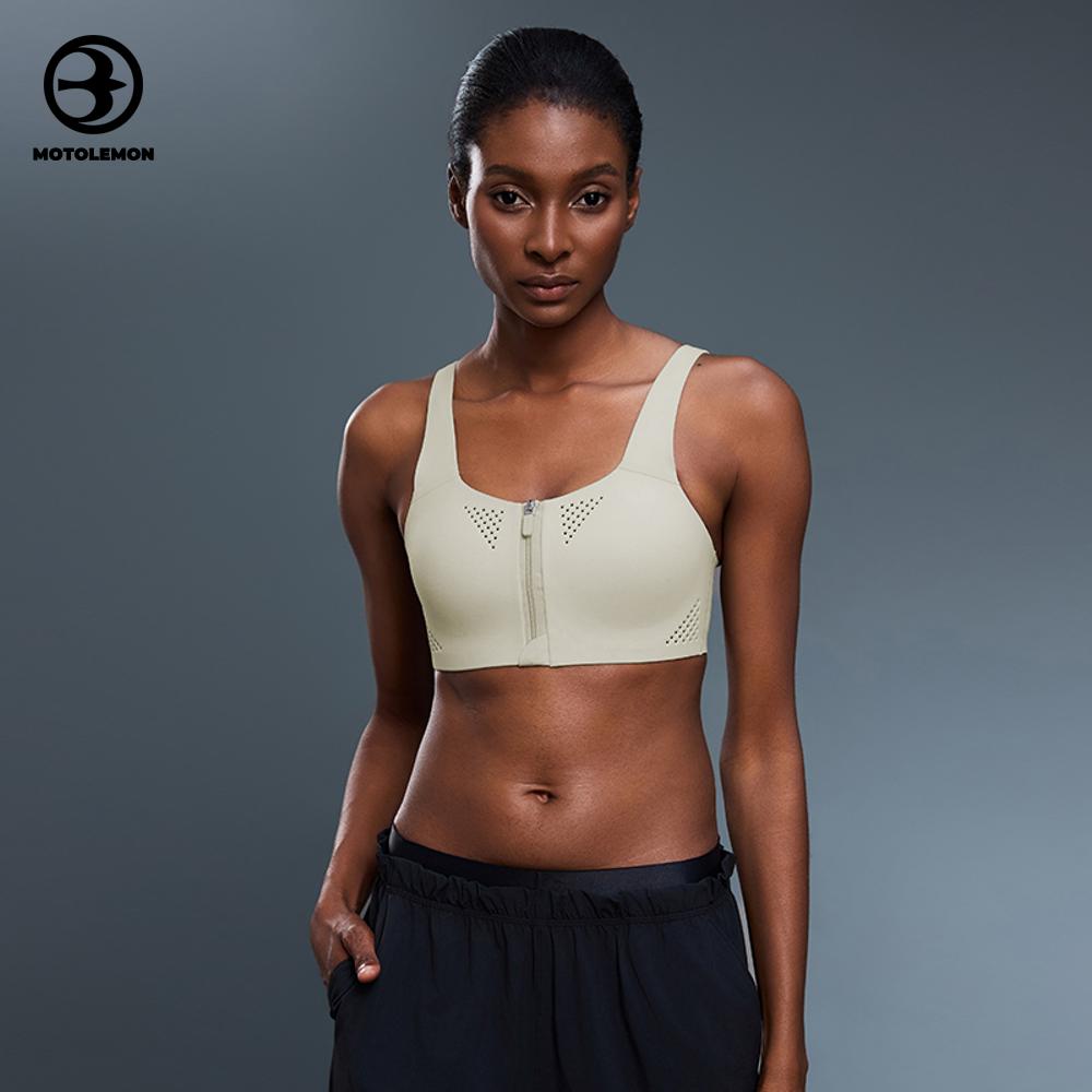 Criss-cross Perforated Sports Bra MWX25116D