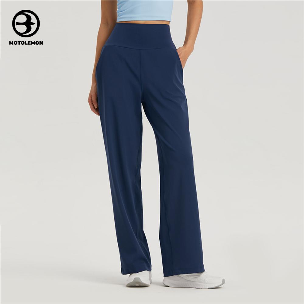 Smooth Drape High-Waist Wide-Leg Athletic Pants MCK1527I