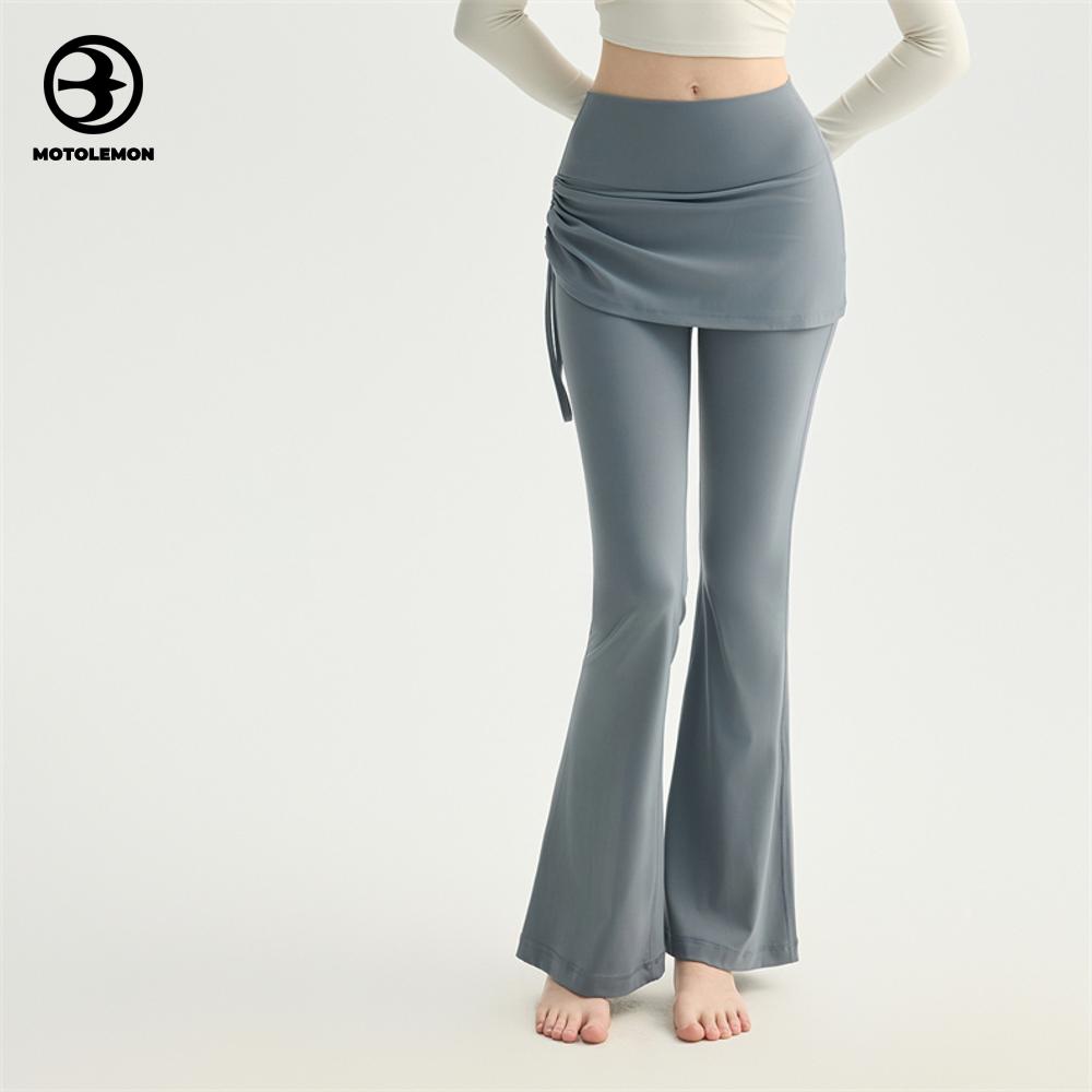 Faux Two-Piece Flared Leggings MCK62011I