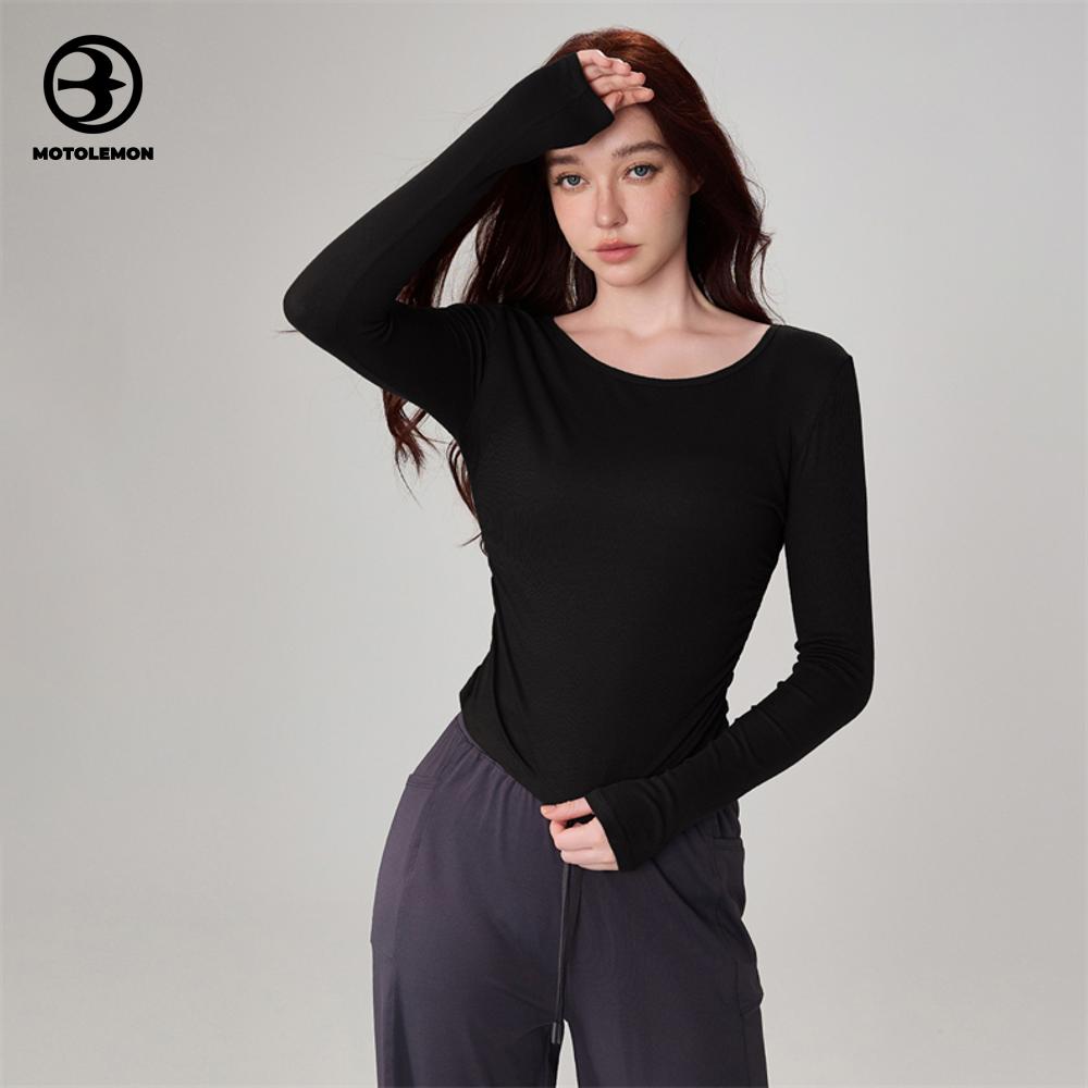 Minimalist Long Sleeve Top Cropped MCX42009I