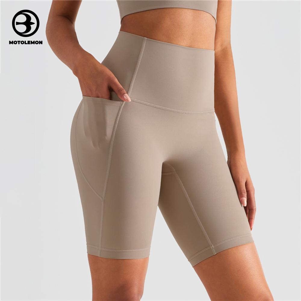 Side Pocket High-Waist Athletic Shorts MDK1438I