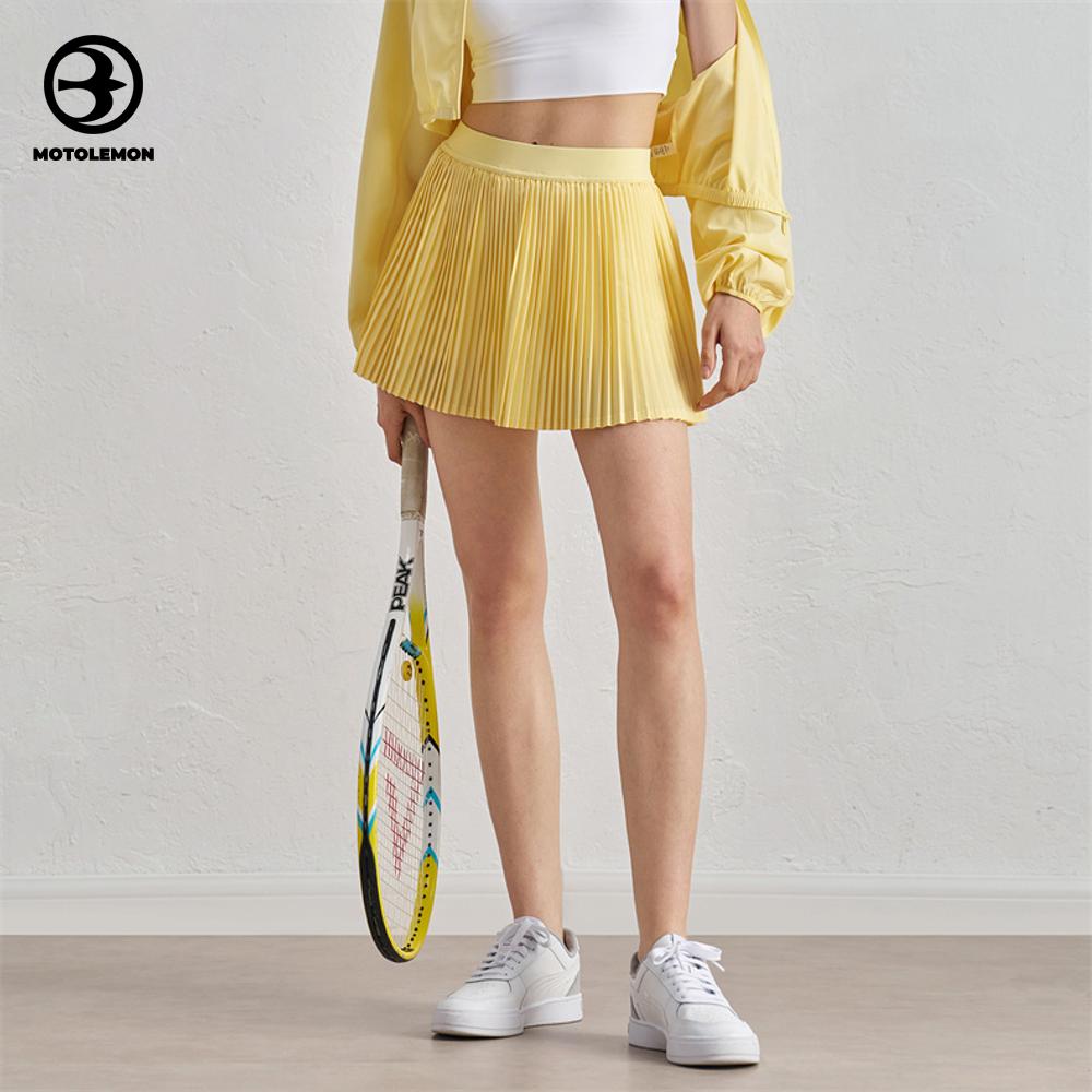Glossy Pleated Sport Skort Breathable MKQ52028I