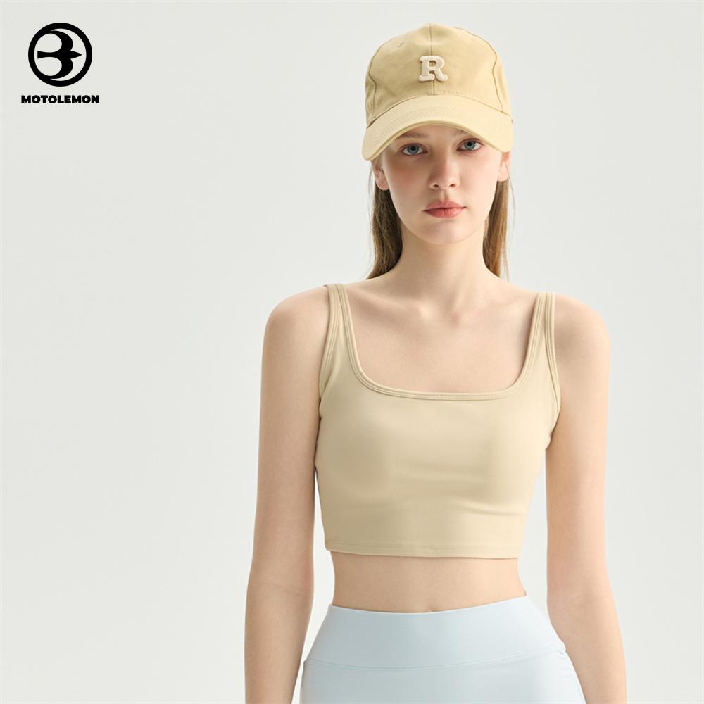 Square Neck Sports Bra Cropped MWX62021I